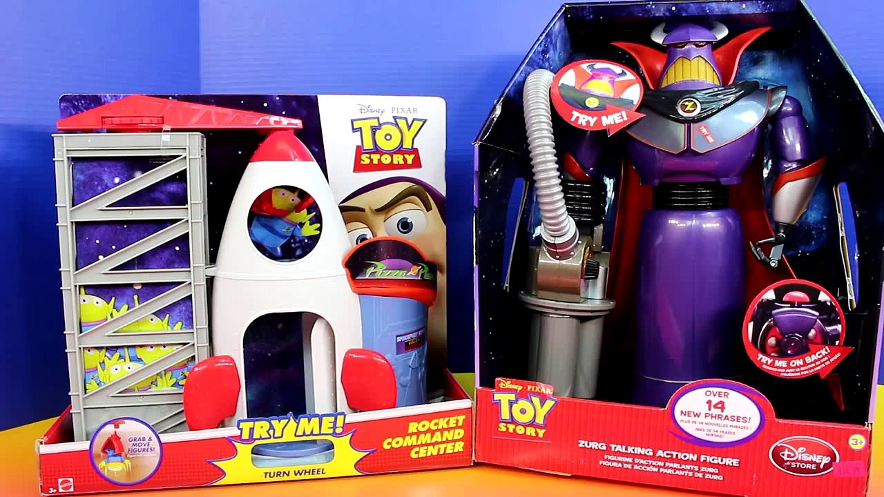Toy Story Rocket Command Center Talking Zurg Buzz Lightyear Disney Cars
