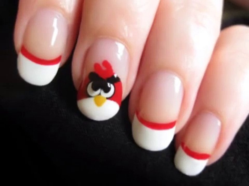 Angry Birds Nail Art