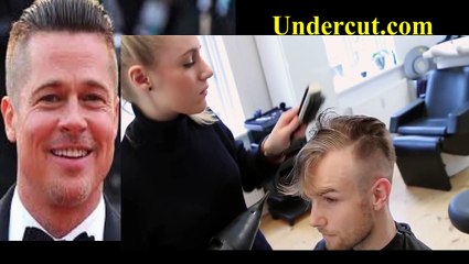 Brad Pitt Hair from FURY - Professional Guide on Mens Undercut [ Full HD ]