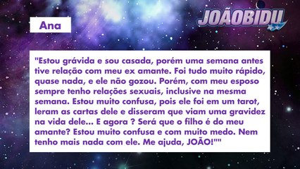 JOÃOBIDU responde: "Estou grávida mas não sei quem é o pai"