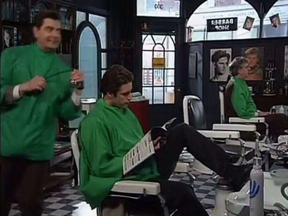 Mr Bean - Cutting men's hair