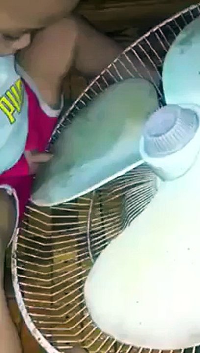 chinese baby palying with -------