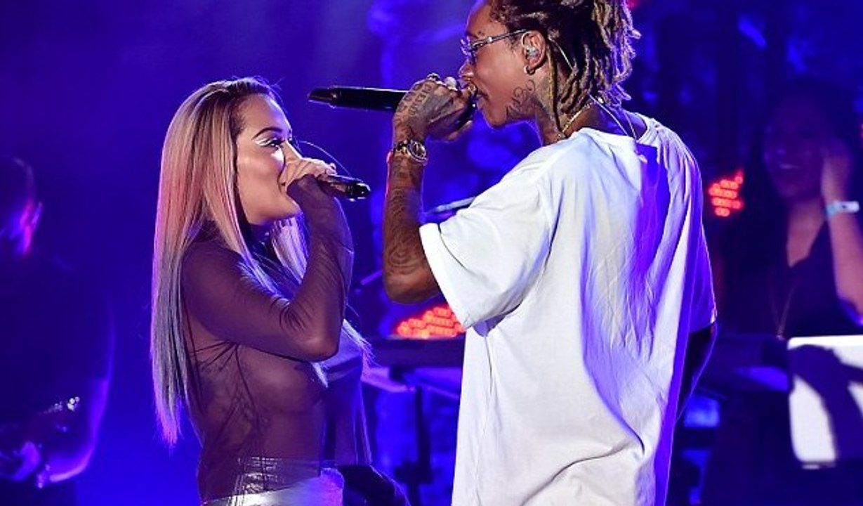 Wiz Khalifa surprises Rita Ora onstage in Los Angeles