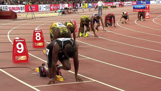 Usain Bolt, champion du monde du 200m en 19'55