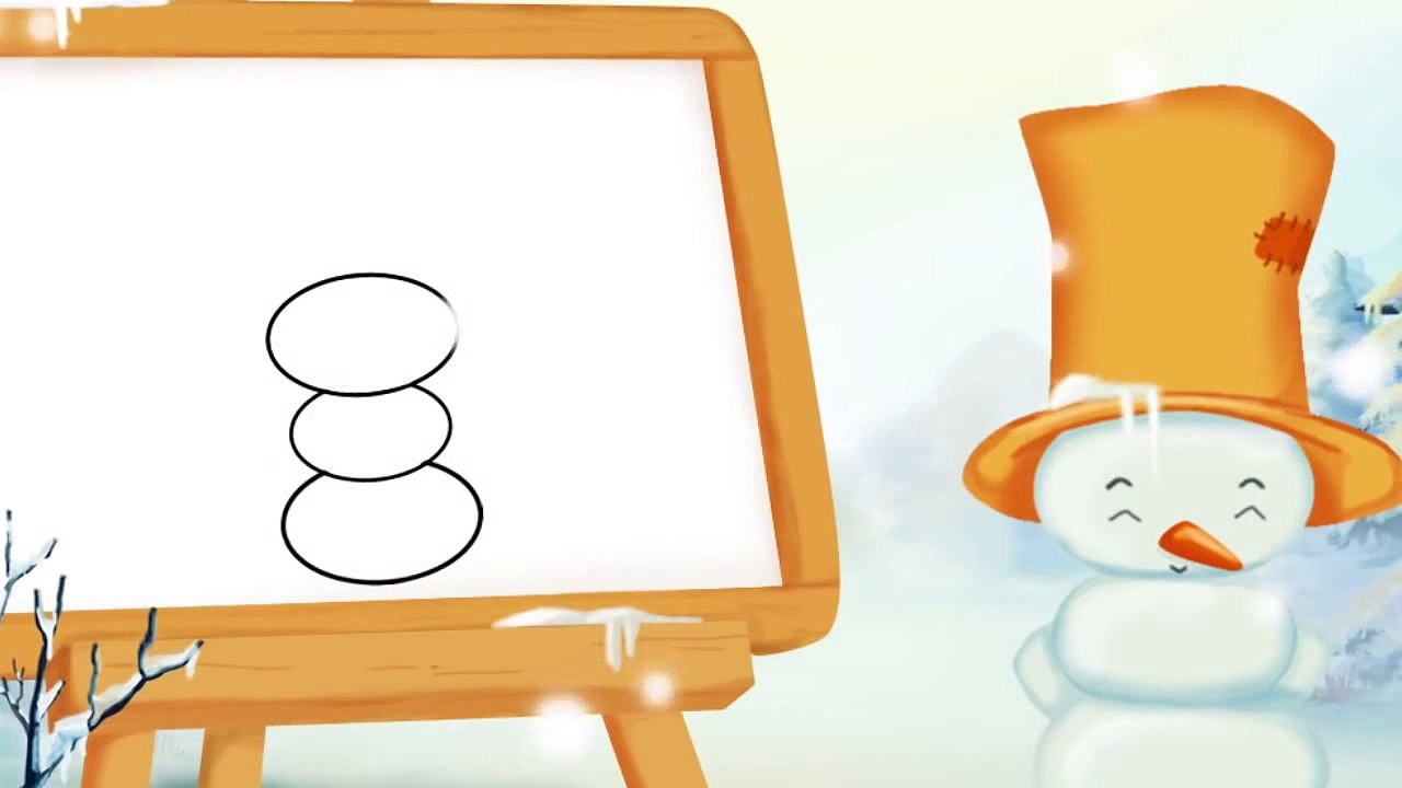 Comment dessiner un petit bonhomme de neige