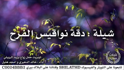 شيلة : دقة نواقيس الفرح - أداء : خالد الدهيري و امجد هليل | #شيلات #صوتيات