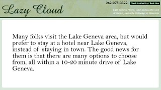 Hotels Near Lake Geneva – Perfect Spot For A Romantic Getaway