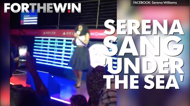 Serena Williams sings 'Under the Sea' at karaoke