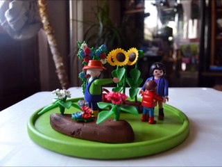 diorama jardin Playmobil