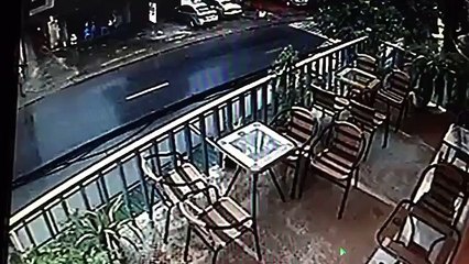 Bike drifting on slippery road