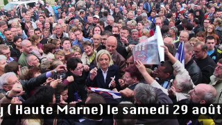 Discours de Marine Le Pen en direct de Brachey