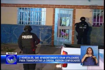 Cientos de paquetes de droga decomisados y tres detenidos