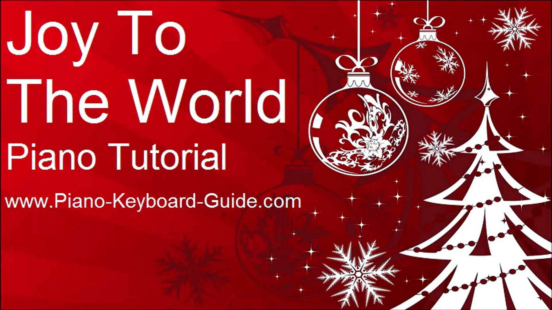 How To Play Joy To The World Easy Piano Keyboard Tutorial