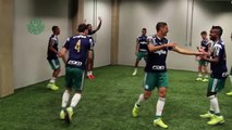 Bastidores do Palmeiras tem 'Lionel Kelvin', concentração e toque de letra de Jesus