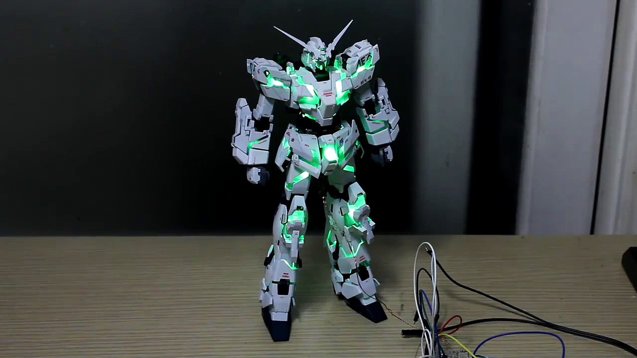 유니콘 건담 MG unicorn gundam RGB LED