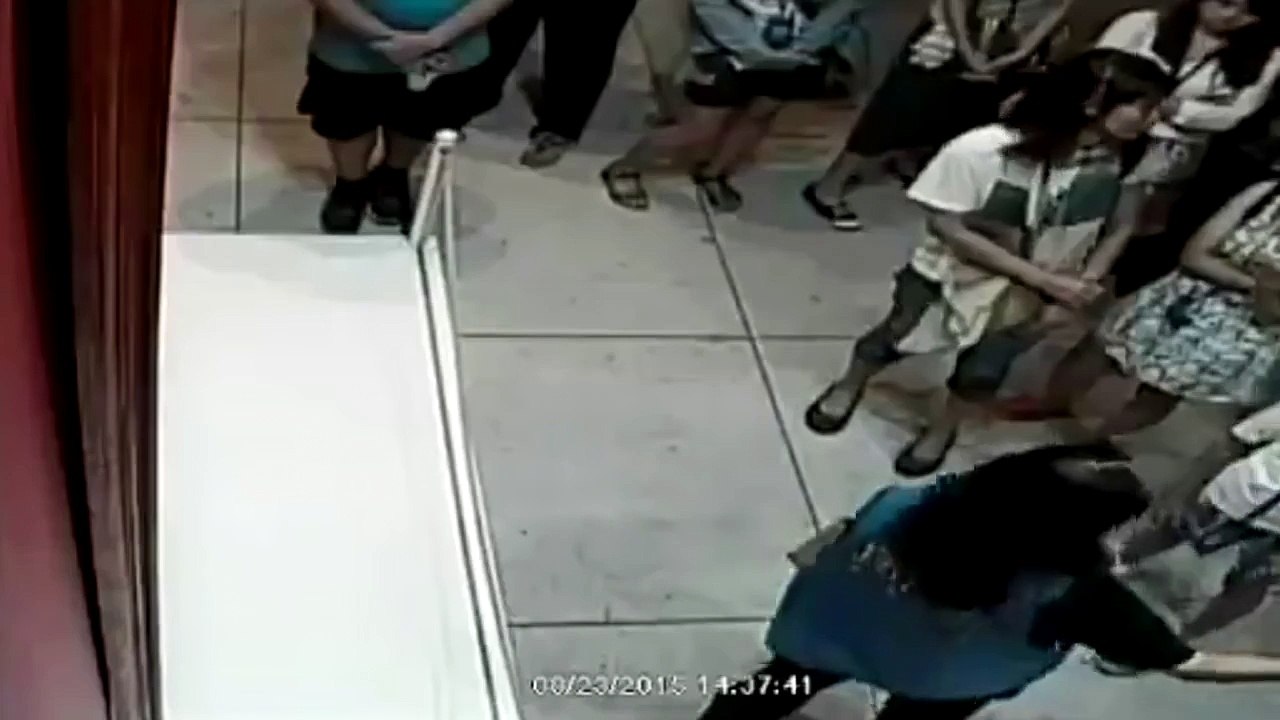 A Taiwanese boy on Sunday punched a hole in an extremely valuable Paolo Porpora painting