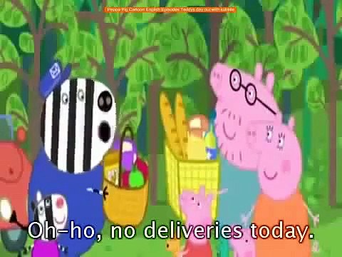 Peppa Pig Cartoon English Episodes Teddys day out with subtitle