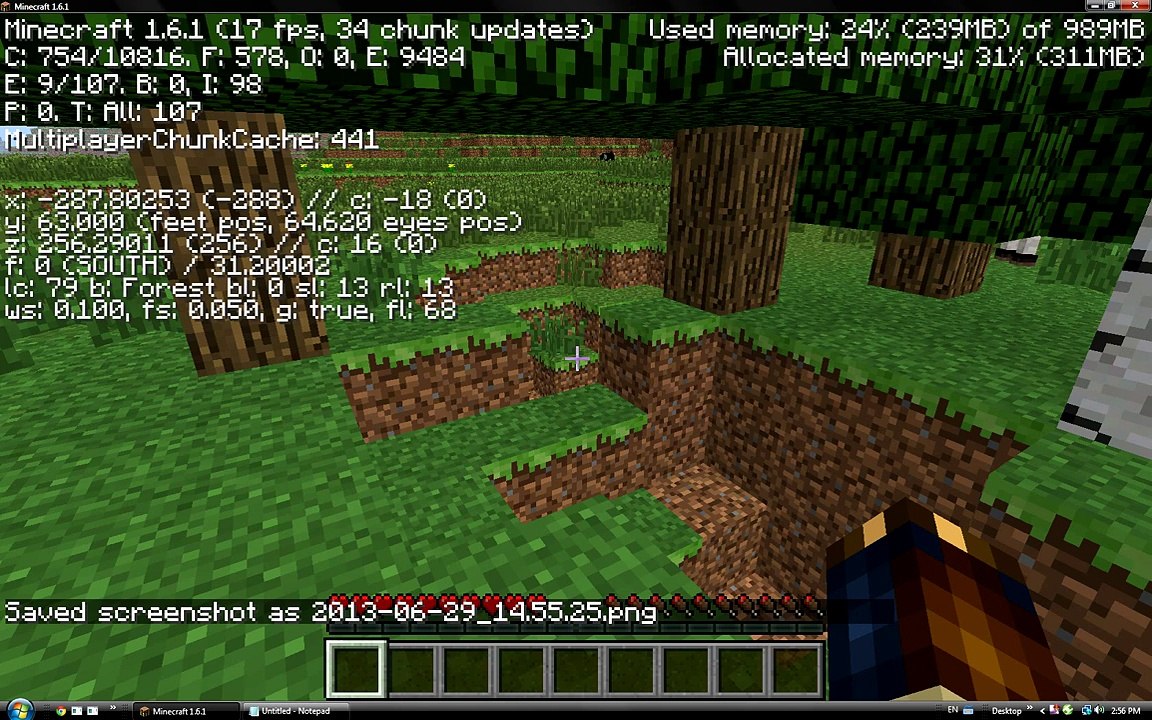 What do the F1-F12 keys do in Minecraft?