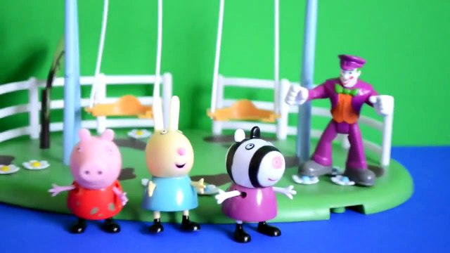 Peppa Pig Episode Batman Rescue Joker Play Doh Jail Rebecca Rabbit Zoe Zebra Animation