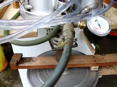 4 cylinder double acting Stirling cycle engine