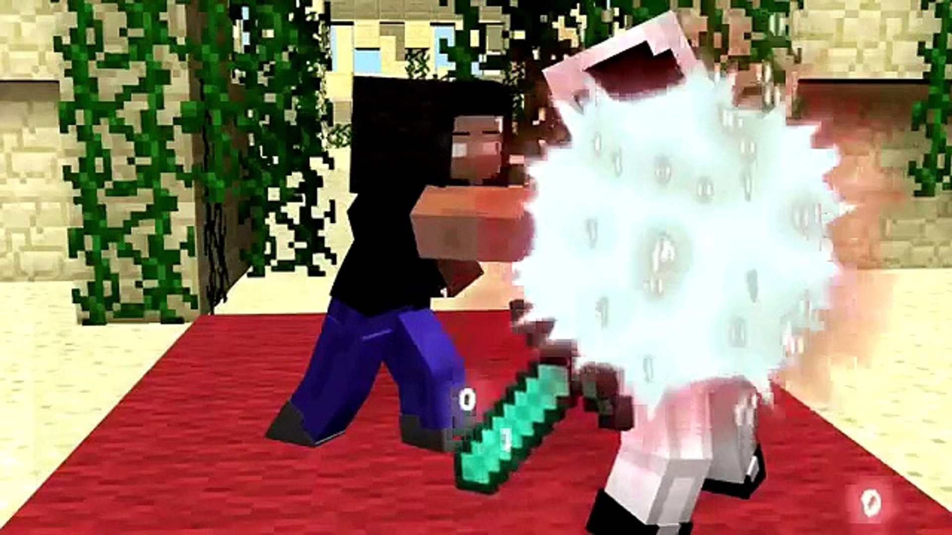 Fighting Minecraft Herobrine Vs Entity 303