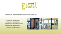 Ventanas Esgasa -Carpintería de aluminio Pamplona - Instalación de ventanas sin obra