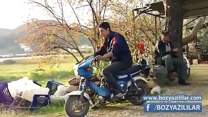 Bozyazılı genç, motosikletine piknik tüpü taktı