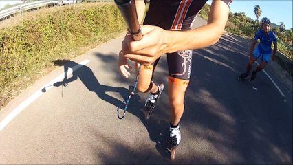 Kyle et Léonard font du roller!