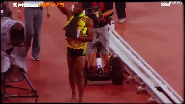 Usain Bolt renversé par le segway d'un caméraman chinois