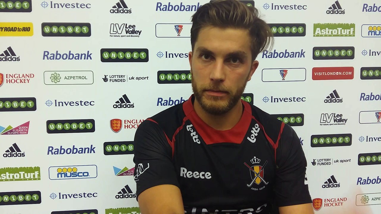 Cédric Charlier évoque la victoire des Red Lions face à l'Espagne (0-3)