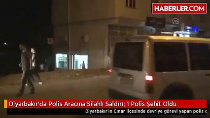 cinar da polise silahli saldiri  1 sehit