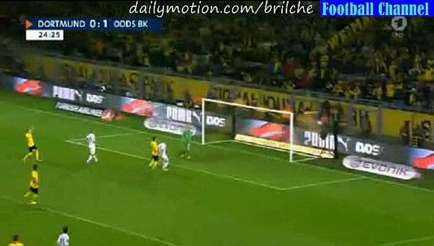 Henrikh Mkhitaryan Amazing Goal - Borussia Dortmund vs Odds BK 1-1 *27.08.2015