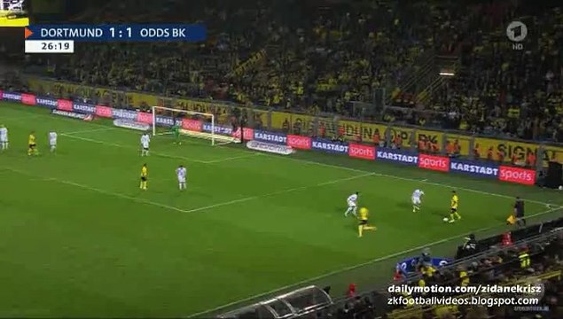 2-1 Marco Reus Great Teamplay Goal | Borussia Dortmund v. Odds Ballklub - Europa League 27.08.2015 HD