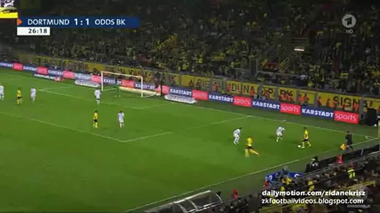 Marco Reus 2:1 | Borussia Dortmund v. Odds Ballklub - Europa League 27.08.2015 HD