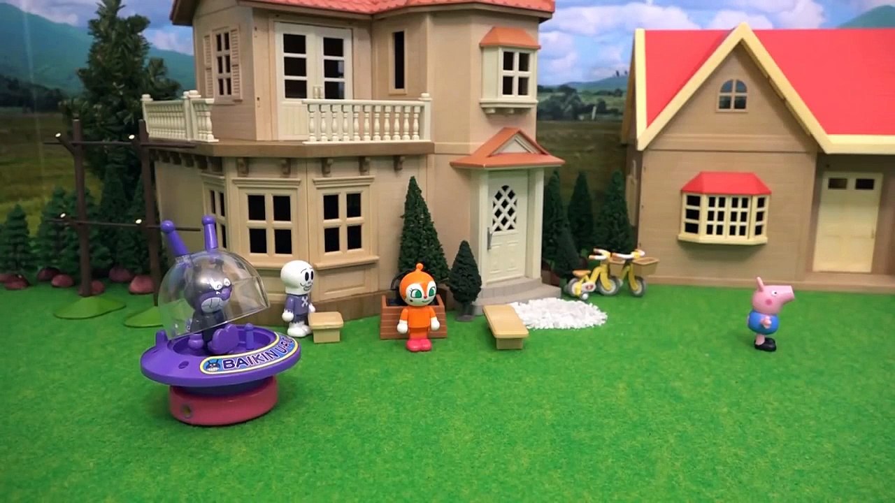 Anpanman jouets d'anime la fréquence des incendies! Dépêchez camion de pompiers!