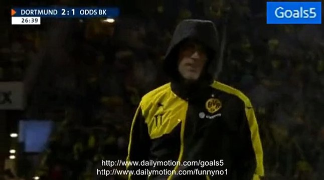 Marco Reus Goal Dortmund 2 - 1 Odd Grenland Europa League 27-8-2015