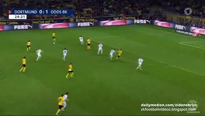 1-1 Henrikh Mkhitaryan Amazing Goal _ Borussia Dortmund v. Odds Ballklub - Europa League 27.08.2015 HD