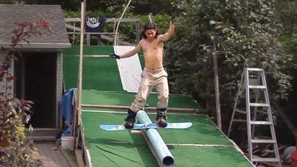 It's Summer. There's No Snow - But There's Still Snowboarding...