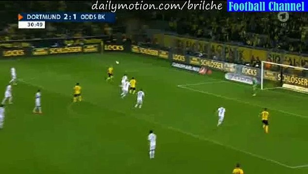 3-1 Marco Reus Goal - Borussia Dortmund v. Odds BK - Europa League 27.08.2015