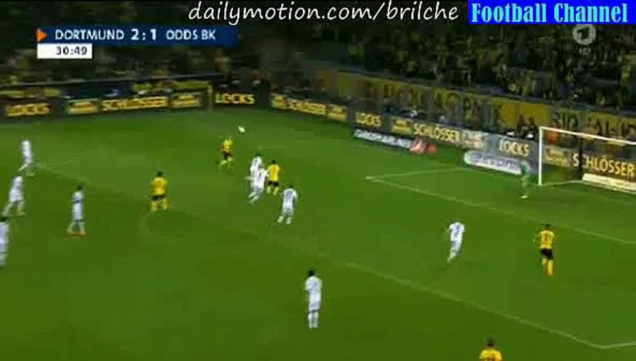 3-1 Marco Reus Goal - Borussia Dortmund v. Odds BK - Europa League 27.08.2015