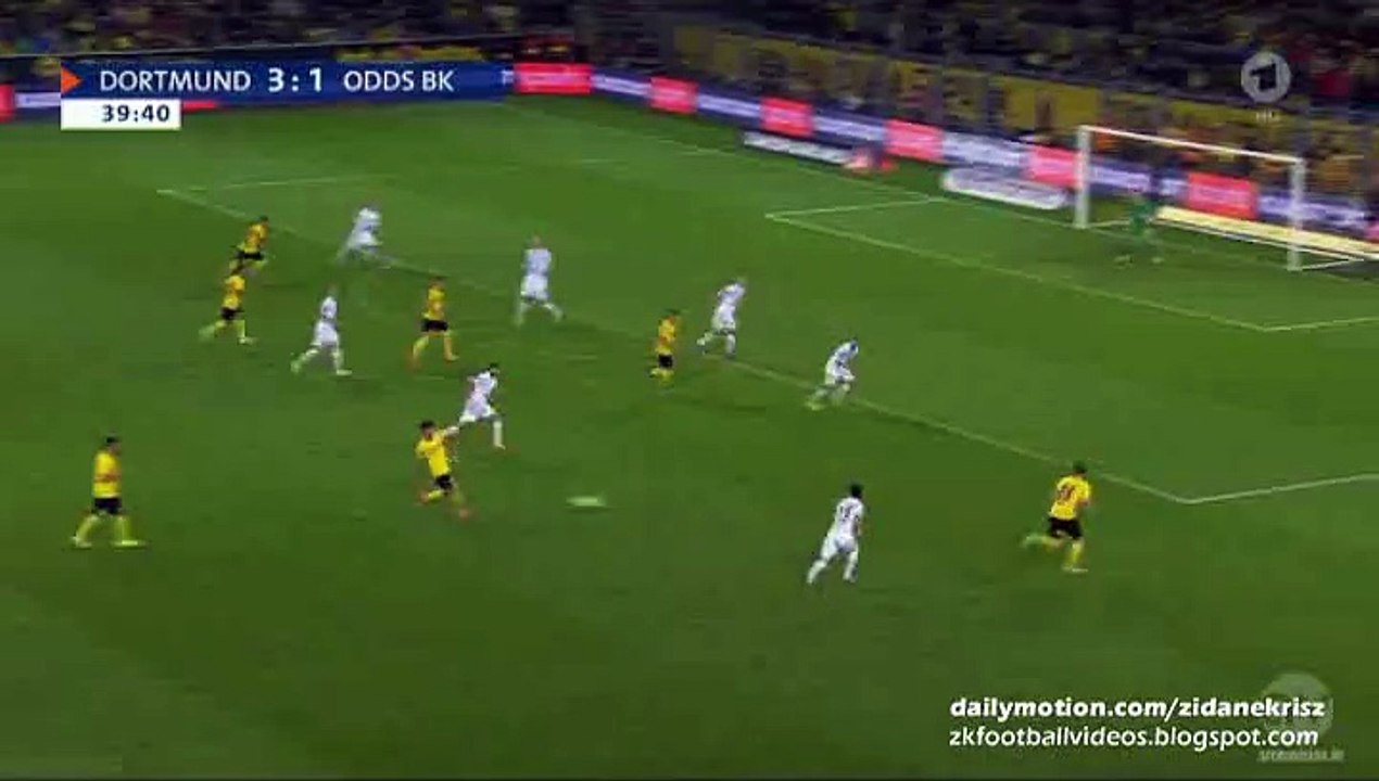 4-1 Shinji Kagawa Goal | Borussia Dortmund v. Odds Ballklub - Europa League 27.08.2015 HD