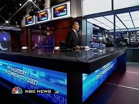 NBC News Coverage of Benazir Bhutto Assassination Part 1 - 12-27-07