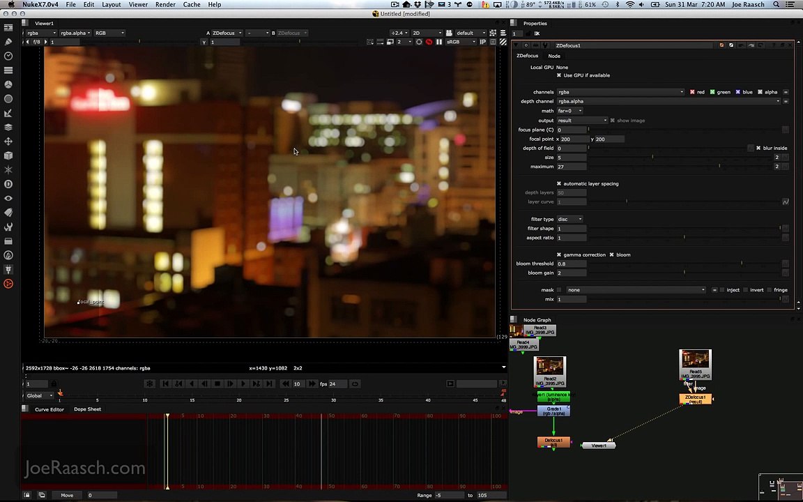 Nuke ZDefocus Tutorial