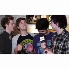 calum clips calum's reaction is great