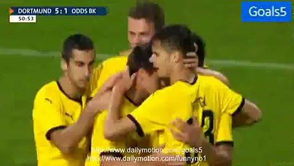 İlkay Gundogan Goal Dortmund 5 - 1 Odd Grenland Europa League 27-8-2015