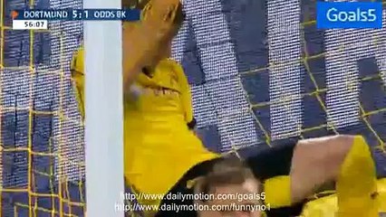 Marco Reus Goal Dortmund 6 - 1 Odd Grenland Europa League 27-8-2015