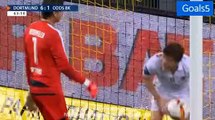 Oliver Berg Goal Dortmund 6 - 2 Odd Grenland Europa League 27-8-2015