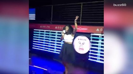 Serena Williams aces 'Under the Sea' cover at US Open karaoke