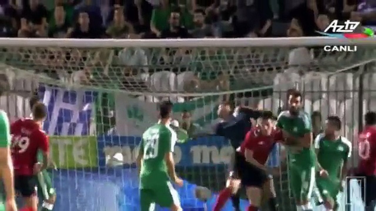 Panathinaikos 2 - 2 FK Qabala ALL Goals and Highlights Europe League 27.08.2015