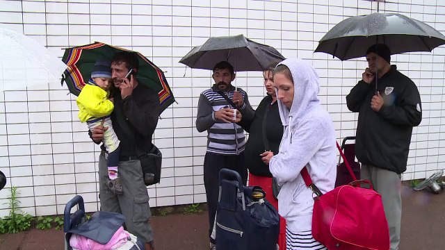 Évacuation d'un bidonville rom à La Courneuve